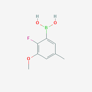 molecular formula C8H10BFO3 B2684426 2-Fluoro-3-methoxy-5-methylphenylboronic acid CAS No. 2096329-52-9