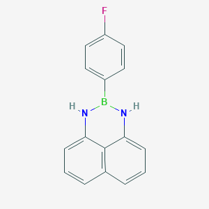 molecular formula C16H12BFN2 B2684427 3-(4-Fluorophenyl)-2,4-diaza-3-boratricyclo[7.3.1.05,13]trideca-1(12),5,7,9(13),10-pentaene CAS No. 2126948-40-9