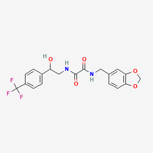 N-[(2H-1,3-benzodioxol-5-yl)methyl]-N'-{2-hydroxy-2-[4-(trifluoromethyl)phenyl]ethyl}ethanediamide