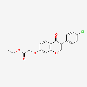 ethyl {[3-(4-chlorophenyl)-4-oxo-4H-chromen-7-yl]oxy}acetate