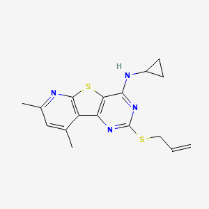 2-(allylsulfanyl)-N-cyclopropyl-7,9-dimethylpyrido[3',2':4,5]thieno[3,2-d]pyrimidin-4-amine