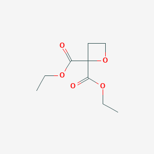 molecular formula C9H14O5 B2684459 2,2-diethyl oxetane-2,2-dicarboxylate CAS No. 1384465-73-9