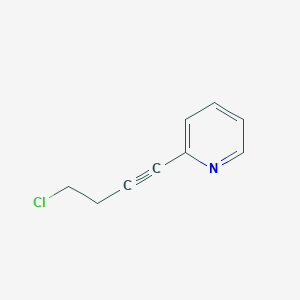 molecular formula C9H8ClN B2684494 2-(4-氯丁-1-炔-1-基)吡啶 CAS No. 1339733-13-9