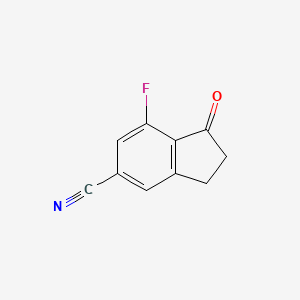 7-Fluoro-1-oxo-2,3-dihydro-1H-indene-5-carbonitrile