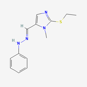 2-(ethylsulfanyl)-1-methyl-1H-imidazole-5-carbaldehyde N-phenylhydrazone