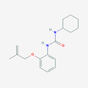 molecular formula C17H24N2O2 B268454 N-cyclohexyl-N'-{2-[(2-methyl-2-propenyl)oxy]phenyl}urea 