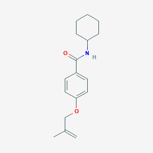 molecular formula C17H23NO2 B268458 N-cyclohexyl-4-[(2-methyl-2-propenyl)oxy]benzamide 