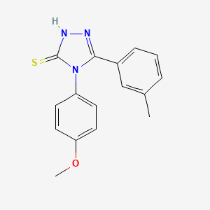 molecular formula C16H15N3OS B2684589 4-(4-methoxyphenyl)-5-(3-methylphenyl)-4H-1,2,4-triazole-3-thiol CAS No. 701229-60-9