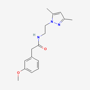 N-(2-(3,5-dimethyl-1H-pyrazol-1-yl)ethyl)-2-(3-methoxyphenyl)acetamide