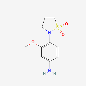 4-(1,1-Dioxido-1,2-thiazolidin-2-yl)-3-methoxyaniline