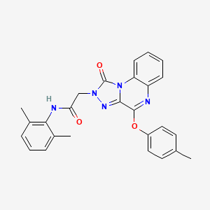 N-(2,6-dimethylphenyl)-2-[4-(4-methylphenoxy)-1-oxo-1H,2H-[1,2,4]triazolo[4,3-a]quinoxalin-2-yl]acetamide