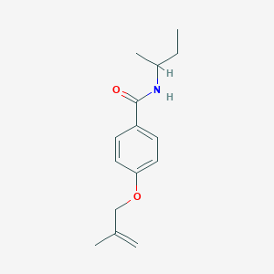 molecular formula C15H21NO2 B268462 N-(sec-butyl)-4-[(2-methyl-2-propenyl)oxy]benzamide 