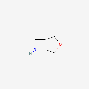 molecular formula C5H9NO B2684637 3-氧杂-6-氮杂双环[3.2.0]庚烷 CAS No. 38654-15-8