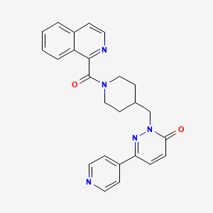 2-{[1-(Isoquinoline-1-carbonyl)piperidin-4-yl]methyl}-6-(pyridin-4-yl)-2,3-dihydropyridazin-3-one