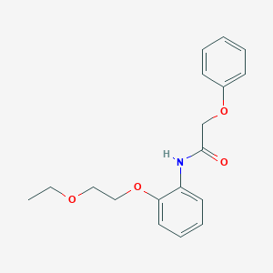 molecular formula C18H21NO4 B268470 N-[2-(2-ethoxyethoxy)phenyl]-2-phenoxyacetamide 