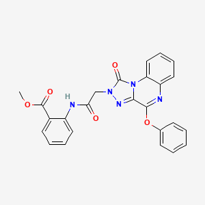 methyl 2-{[(1-oxo-4-phenoxy[1,2,4]triazolo[4,3-a]quinoxalin-2(1H)-yl)acetyl]amino}benzoate