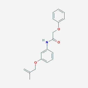 molecular formula C18H19NO3 B268472 N-{3-[(2-methylprop-2-en-1-yl)oxy]phenyl}-2-phenoxyacetamide 