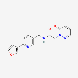 N-((6-(furan-3-yl)pyridin-3-yl)methyl)-2-(6-oxopyridazin-1(6H)-yl)acetamide
