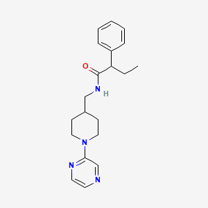 2-phenyl-N-((1-(pyrazin-2-yl)piperidin-4-yl)methyl)butanamide