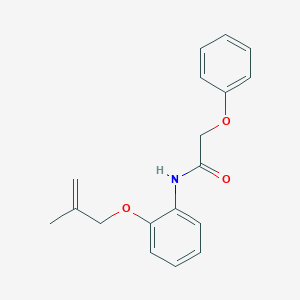 molecular formula C18H19NO3 B268474 N-{2-[(2-methylprop-2-en-1-yl)oxy]phenyl}-2-phenoxyacetamide 