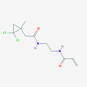 N-[2-[[2-(2,2-Dichloro-1-methylcyclopropyl)acetyl]amino]ethyl]prop-2-enamide