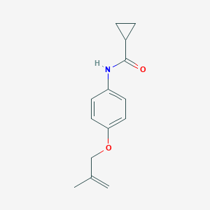 molecular formula C14H17NO2 B268475 N-{4-[(2-methylprop-2-en-1-yl)oxy]phenyl}cyclopropanecarboxamide 