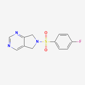 6-((4-fluorophenyl)sulfonyl)-6,7-dihydro-5H-pyrrolo[3,4-d]pyrimidine