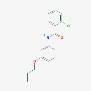 molecular formula C16H16ClNO2 B268476 2-chloro-N-(3-propoxyphenyl)benzamide 