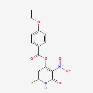 molecular formula C15H14N2O6 B2684761 (6-methyl-3-nitro-2-oxo-1H-pyridin-4-yl) 4-ethoxybenzoate CAS No. 868679-59-8