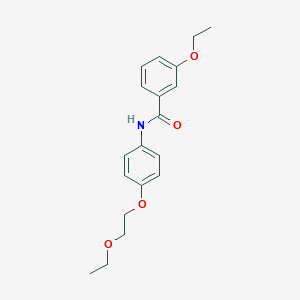 molecular formula C19H23NO4 B268479 3-ethoxy-N-[4-(2-ethoxyethoxy)phenyl]benzamide 