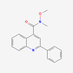 N-Methoxy-N-methyl-2-phenylquinoline-4-carboxamide