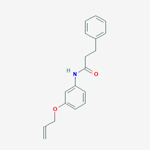 molecular formula C18H19NO2 B268480 N-[3-(allyloxy)phenyl]-3-phenylpropanamide 