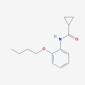 molecular formula C14H19NO2 B268481 N-(2-butoxyphenyl)cyclopropanecarboxamide 