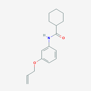 molecular formula C16H21NO2 B268482 N-[3-(allyloxy)phenyl]cyclohexanecarboxamide 