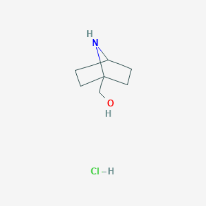 molecular formula C7H14ClNO B2684825 (7-Azabicyclo[2.2.1]heptan-1-YL)methanol hcl CAS No. 2460757-49-5