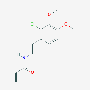 molecular formula C13H16ClNO3 B2684826 N-[2-(2-Chloro-3,4-dimethoxyphenyl)ethyl]prop-2-enamide CAS No. 2411246-59-6