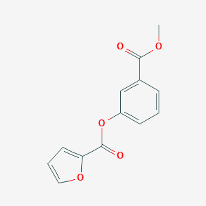 molecular formula C13H10O5 B268486 3-(Methoxycarbonyl)phenyl 2-furoate 