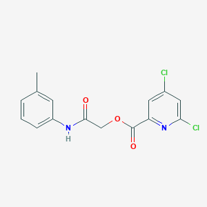[(3-Methylphenyl)carbamoyl]methyl 4,6-dichloropyridine-2-carboxylate