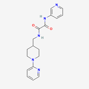 molecular formula C18H21N5O2 B2684873 N1-((1-(pyridin-2-yl)piperidin-4-yl)methyl)-N2-(pyridin-3-yl)oxalamide CAS No. 1235103-03-3