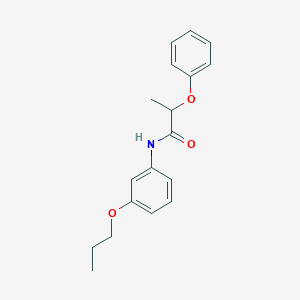 molecular formula C18H21NO3 B268488 2-phenoxy-N-(3-propoxyphenyl)propanamide 