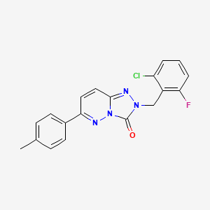 molecular formula C19H14ClFN4O B2684880 2-(2-chloro-6-fluorobenzyl)-6-(p-tolyl)-[1,2,4]triazolo[4,3-b]pyridazin-3(2H)-one CAS No. 1251619-55-2