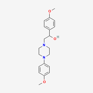 molecular formula C20H26N2O3 B2684896 1-(4-甲氧基苯基)-2-(4-(4-甲氧基苯基)哌嗪-1-基)乙醇 CAS No. 1251627-09-4