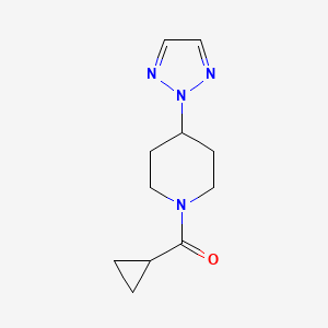 molecular formula C11H16N4O B2684908 (4-(2H-1,2,3-triazol-2-yl)piperidin-1-yl)(cyclopropyl)methanone CAS No. 2201173-03-5