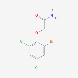 molecular formula C8H6BrCl2NO2 B268491 2-(2-Bromo-4,6-dichlorophenoxy)acetamide 