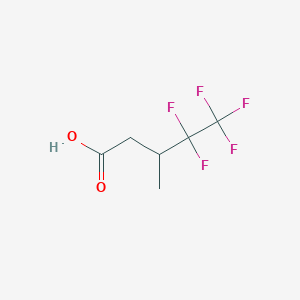 molecular formula C6H7F5O2 B2684921 4,4,5,5,5-Pentafluoro-3-methylpentanoic acid CAS No. 2229394-07-2