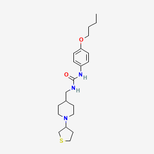 1-(4-Butoxyphenyl)-3-((1-(tetrahydrothiophen-3-yl)piperidin-4-yl)methyl)urea