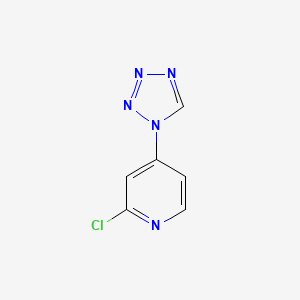 molecular formula C6H4ClN5 B2684955 2-chloro-4-(1H-tetrazol-1-yl)pyridine CAS No. 1428233-50-4