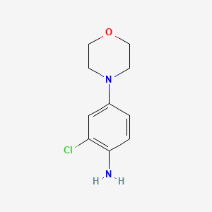 molecular formula C10H13ClN2O B2684987 2-Chloro-4-morpholin-4-yl-phenylamine CAS No. 105315-95-5