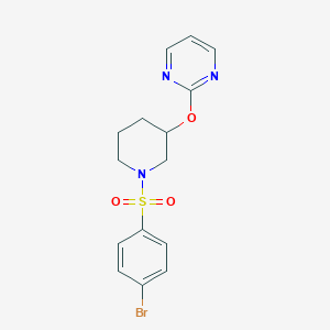 2-{[1-(4-bromobenzenesulfonyl)piperidin-3-yl]oxy}pyrimidine