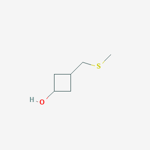 molecular formula C6H12OS B2684993 3-(Methylsulfanylmethyl)cyclobutan-1-ol CAS No. 2355086-03-0